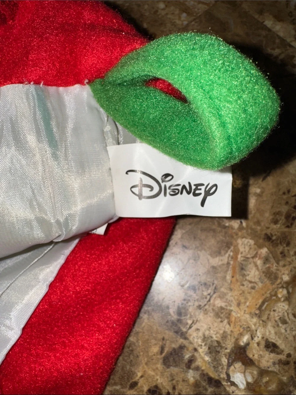 Disney Mickey Mouse Festive Green and Red Christmas Stocking